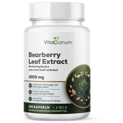VitaSanum®- Bärentraube (Arctostaphylos uva-ursi) 600 mg – 2 Kapseln Tagesportion