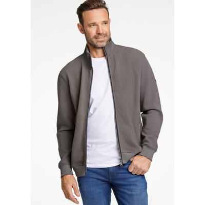 Sweatshirt BISON "Sweatshirt Comfort Fit", Herren, Gr. XL, grün (army), Obermaterial: 83% Baumwolle, 14% Polyester, 3% Elasthan, bequem, Sweatshirts Sweatshirt