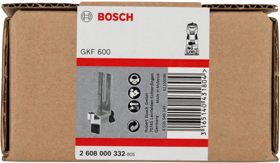 Führungshilfe für BOSCH-Kantenfräse GKF 600 Professional (2608000332)