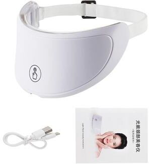 Useful Little Things Multi Spectrum 7 Color LED Facial And Neck Phototherapy Mask Set neck