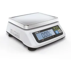 CAS Waage SW-II, kompakte Kontrollwaage, GEEICHT, Wägebereich max. 6 kg, Ablesbarkeit 1 g