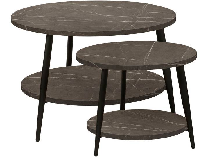 Couchtisch OMG DESIGN CUBIK-10 , braun (pedra, schwarz, schwarz mango), B:75cm H:45cm T:75cm, Tische, Couchtisch