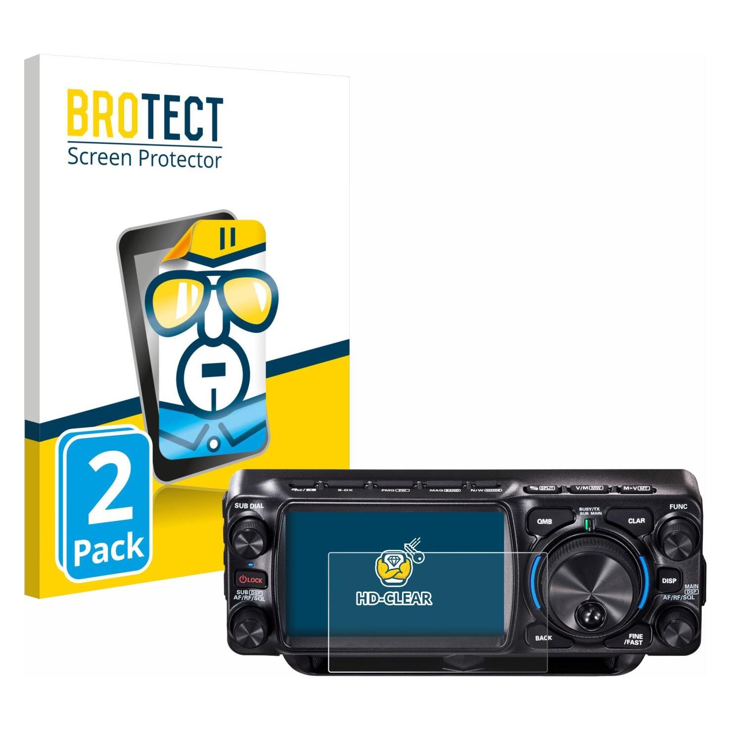 Brotect Schutzfolie für Yaesu FTX-1 Displayschutz Displayschutzfolie Folie Klar Transparent (1860158)