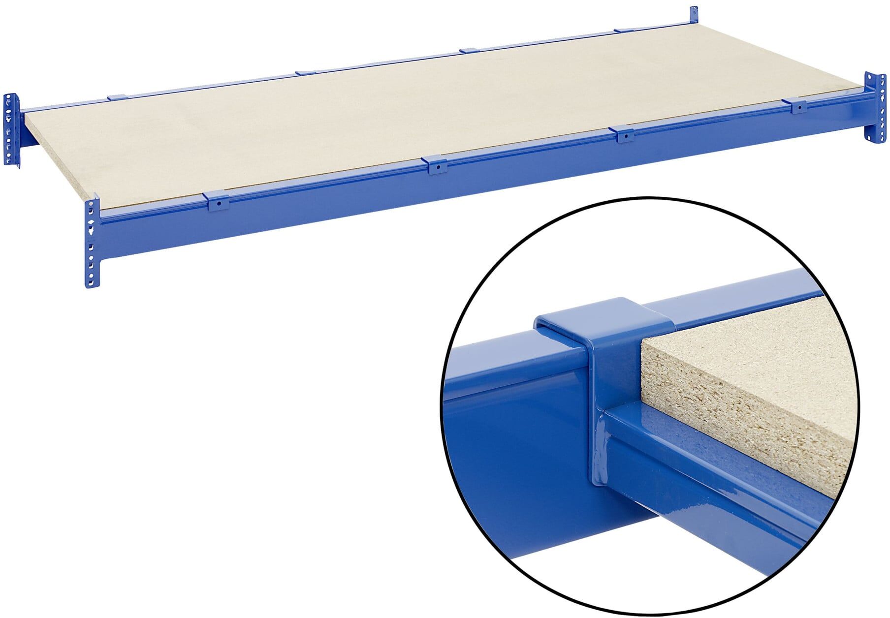 Bito Spanplattenböden mit Unterzügen B 2200 mm x T 1100 mm, enzianblau (29355)