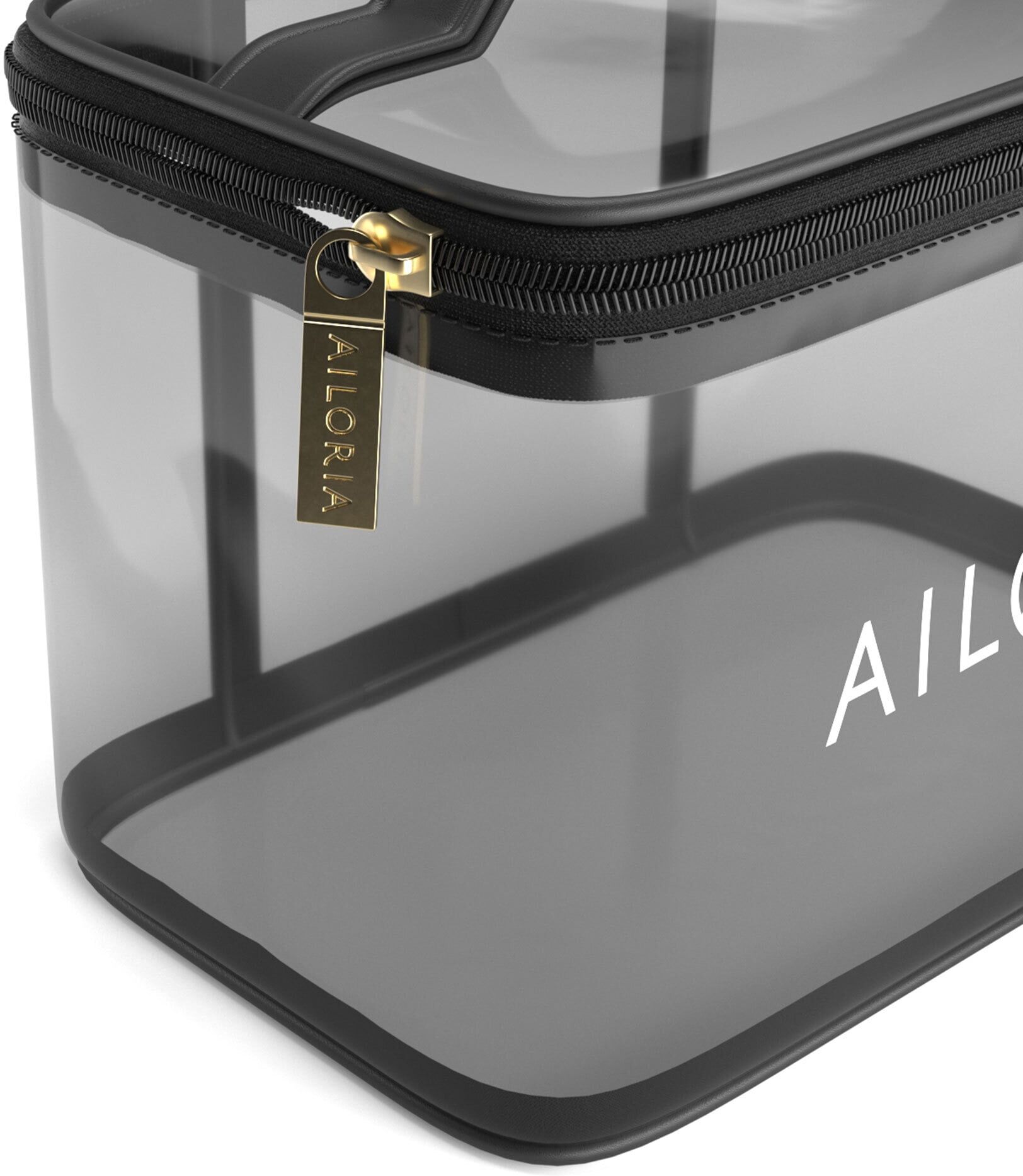 Make-Up Organizer AILORIA "Kosmetiktasche VANITY", Damen, Gr. Blacklist, weiß (transparent), Taschen Make-Up Organizer