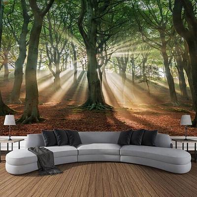 Landschaft Wald hängen Wandteppich Kunst große Wandteppich Wandbild Dekor Fotografie Hintergrund Decke Vorhang Haus Schlafzimmer Wohnzimmer Dekoration