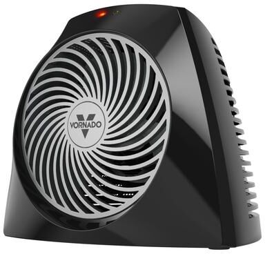Vornado VH204 750-Watts Black Indoor Electric Fan Space Heater with Advanced Safety Features
