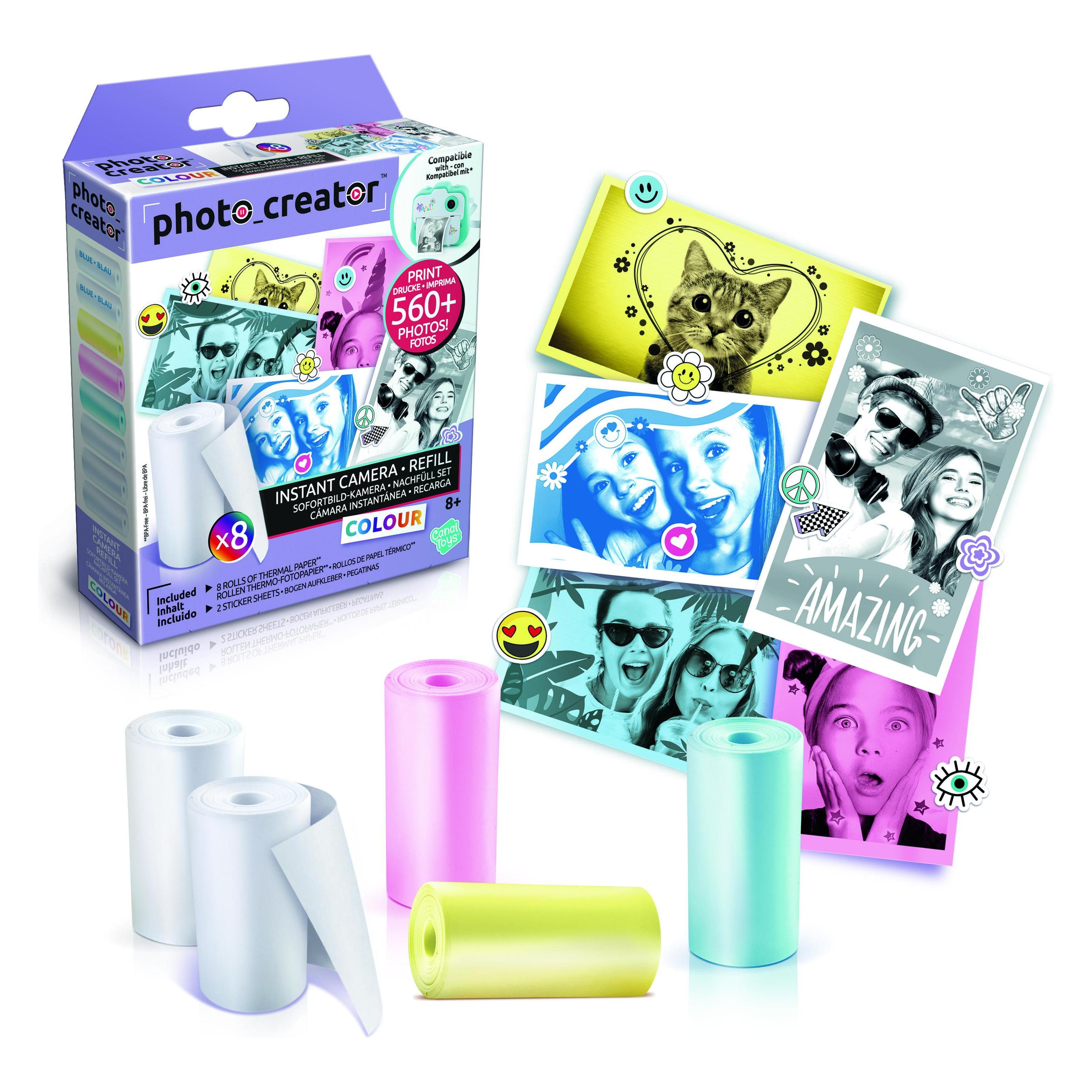 Canal Toys Instant Camera Refill Kit 8x Foto-Papier + Sticker (10 Stk.) (CLK016)