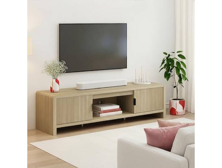 [en.casa] TV Schrank Lukkodso 150x40x40 cm Eicheoptik