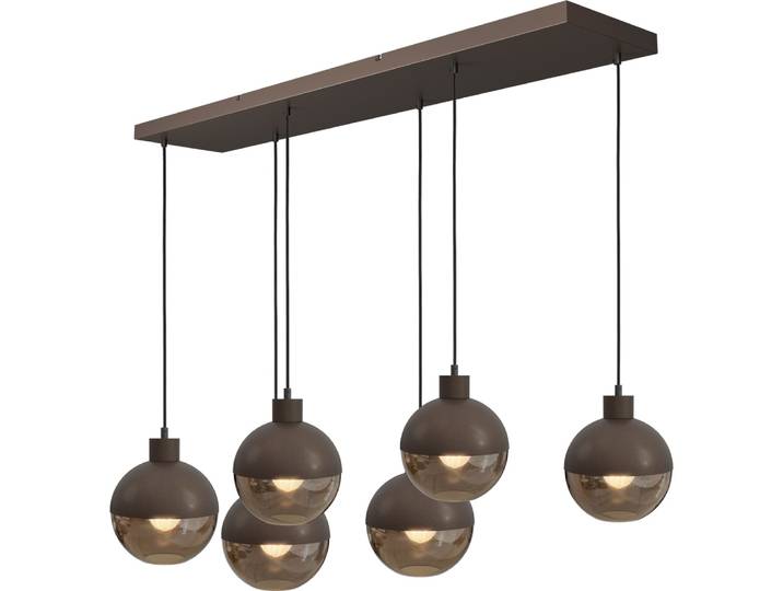 6-lichts hanglamp Opera cacao Masterlight - 2931-15-15-130-25602