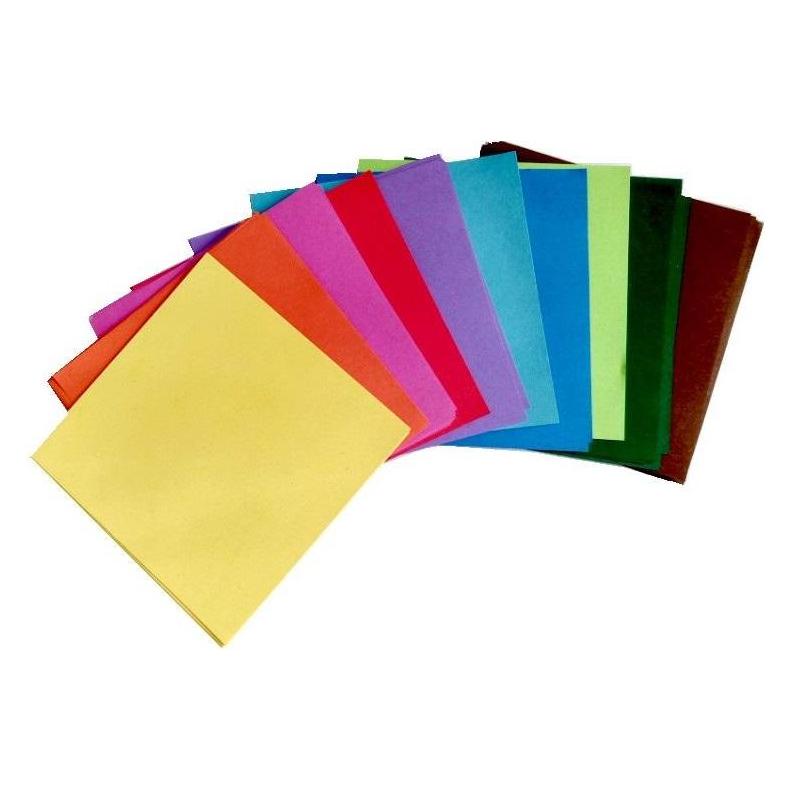 Folia Faltblätter Mini 5x5cm 500 Blatt, 10 Farben (70 g/m²) (8955)