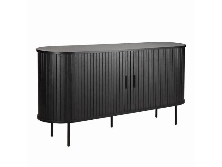 Livetastic Sideboard, Schwarz, Metall, 2 Fächer, 140x76x40 cm, Wohnzimmer, Kommoden & Sideboards, Sideboards