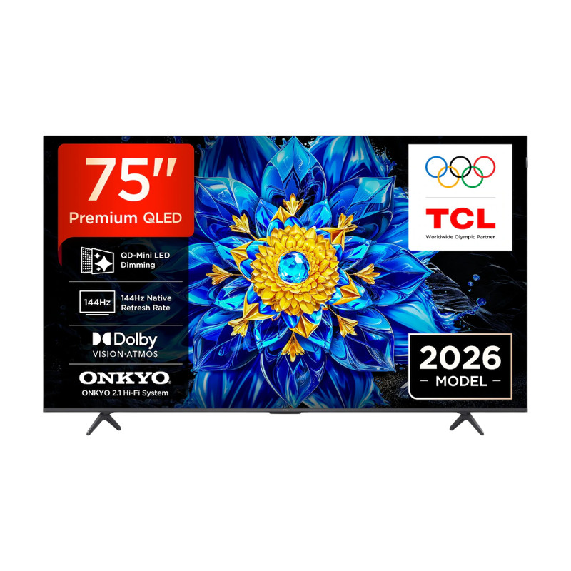 TCL T8D 75 inch 4K QD-Mini LED Smart TV (2026)