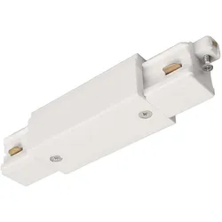 Deko-Light 1-Phasen Längsverbinder D ONE, mit Einspeisemöglichkeit links-rechts, IP20, weiß D-720012