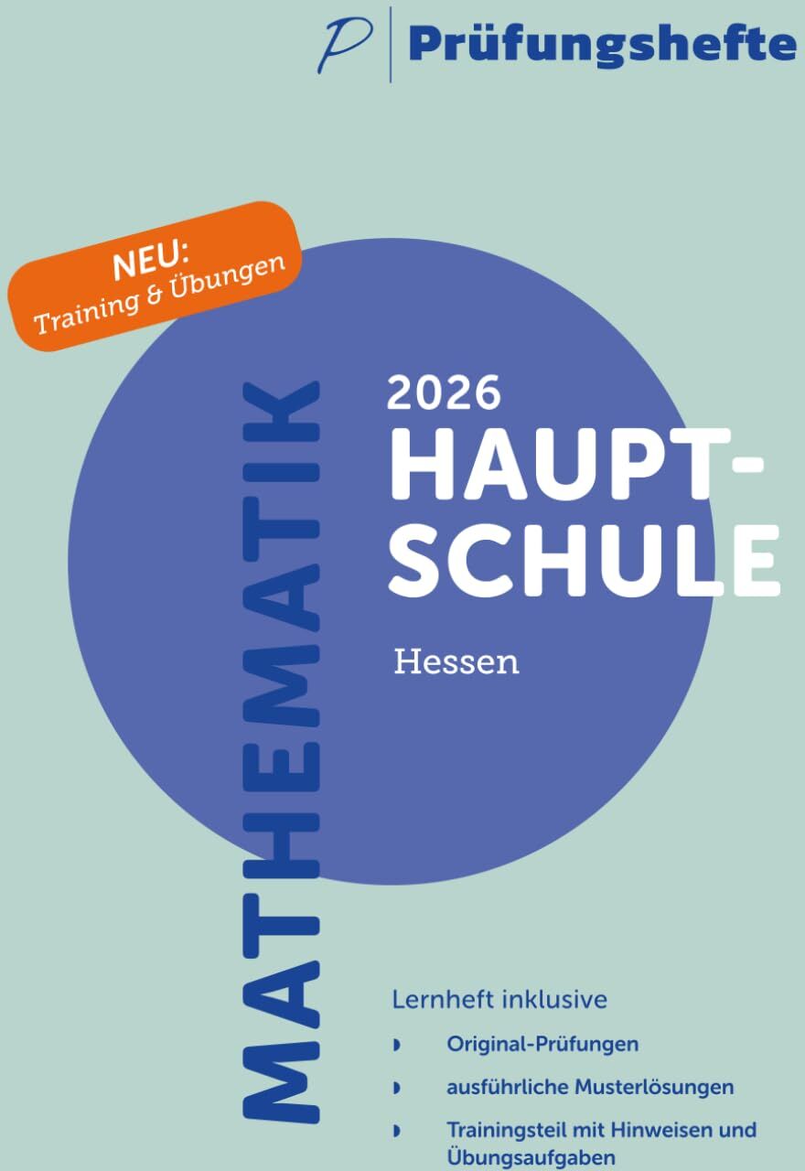Prüfungshefte Verlag - Prüfungsheft & Training - 2026 Mathematik Hauptschule – Hessen – Original-Prüfungen und Lösungen - Preis vom 02.10.2026 23:42:20 h