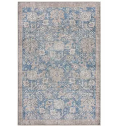 TEPPICH Waschbar HURST, orientalisch, Blau, 152 x 230 cm