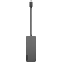 4-Port-USB-A-Hub mit USB-C-Stecker, USB-Hub anthrazit