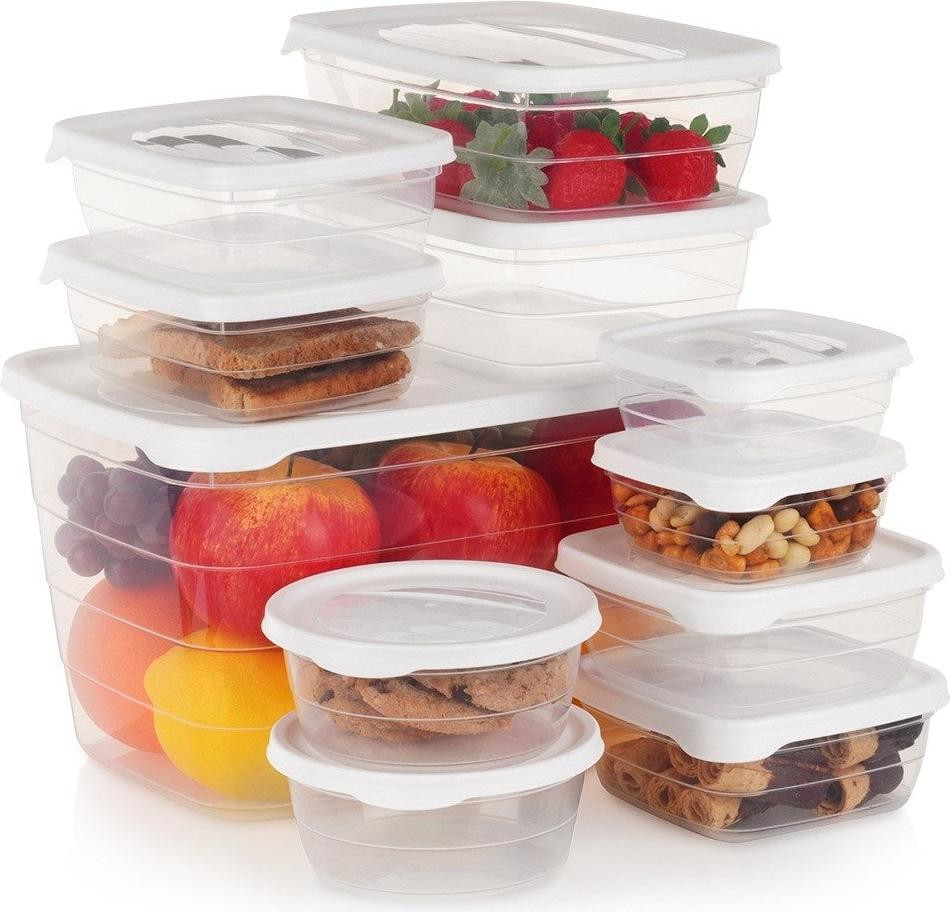 Excellent Houseware Sada set van 11 voedselbewaarboxen