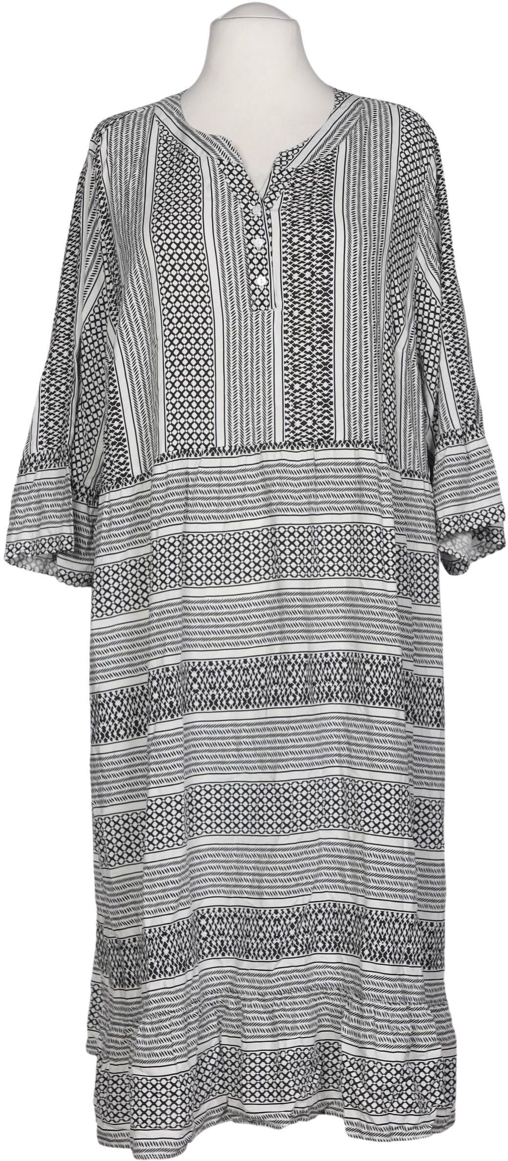 Ulla Popken Damen Kleid, Mehrfarbig, Gr. 4Xl, Viskose - Second Hand
