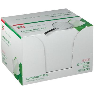 Lomatuell Pro 10x10 cm steril 120 St Verband