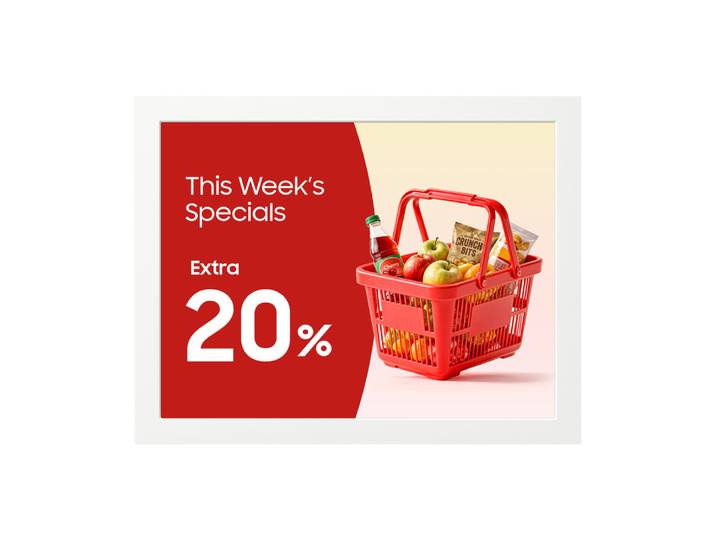 Samsung EMDX Color E-Paper EM13DX, Écran plat de signalisation numérique, 33,8 cm (13.3'), 1200 x 1600 pixels, Wifi, 24/7 LH13EMDIBGBXEN