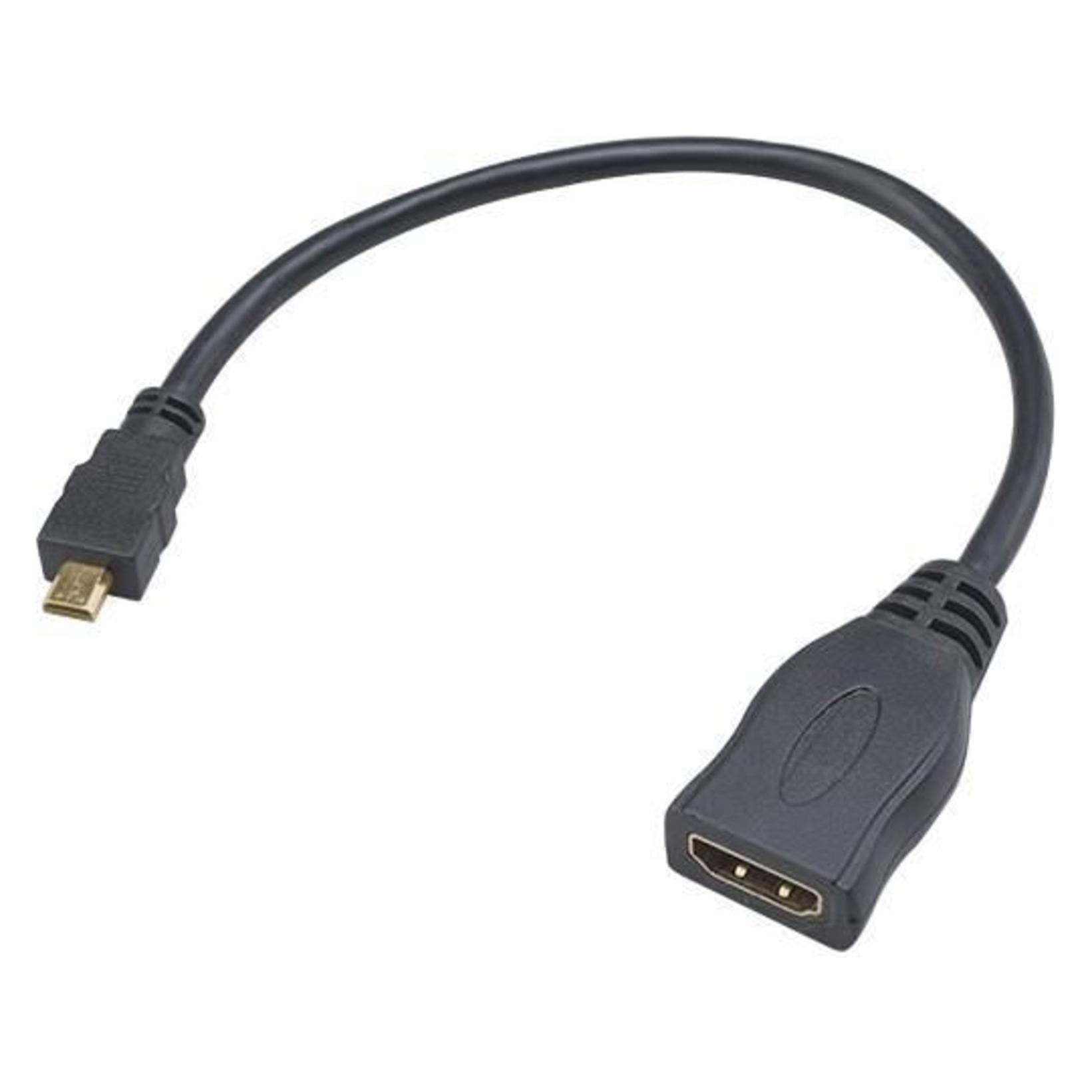 Akasa - HDMI na mikro HDMI adaptér - (AK-CBHD09-25BK)