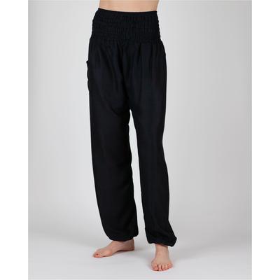 Haremshose PAIGH, Damen, Gr. XL, EURO-Größen, schwarz, 100% Viskose, unifarben, lang, Hosen Haremshose, mit breitem, elastischem Hüftbund