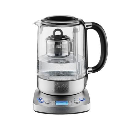 Solis Tee- & Wasserkocher, 1,7 L Volumen, Teesieb,Warmhaltefunktion,360° Basis