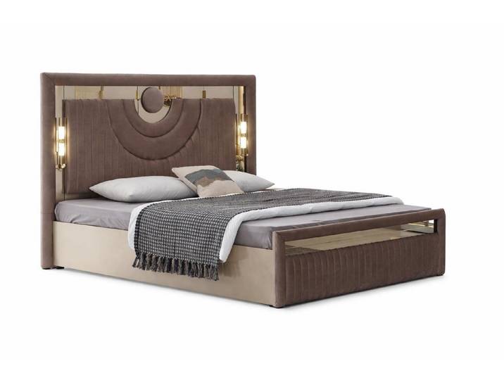 JVmoebel Polsterbett Komfortables Bett im modernen Design für entspannte Nächte, Made in Europa