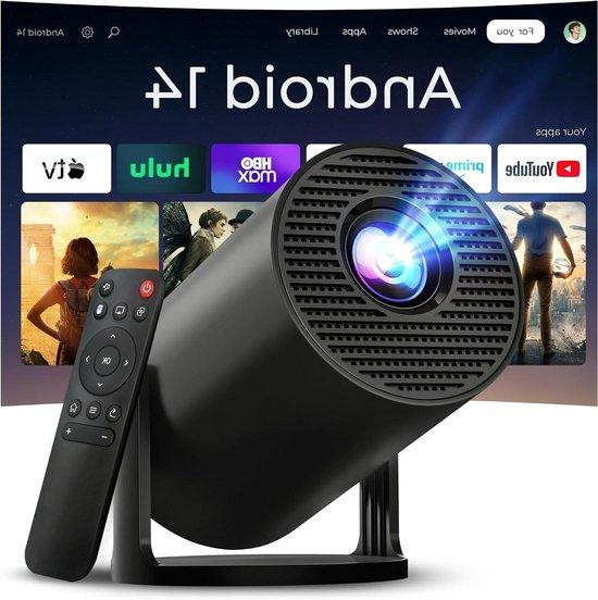 LYNCAST Mini Projector Draagbare Beamer Zwart