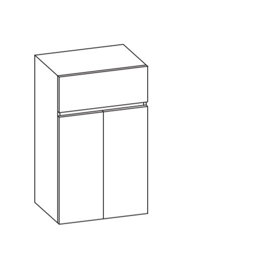 Artiqua 400 Midischrank, Stahlgrau, 400-MTL-3-60-7142-88 400-MTL-3-60-7142-88