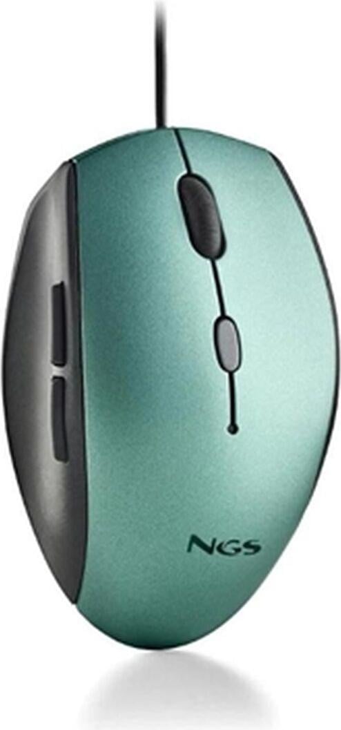 NGS MOTH Optische muis voor rechtshandigen, USB Type-A, 1600 DPI, Blauw
