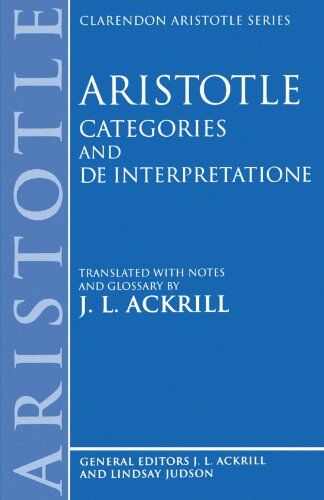 Aristotle Aristotle - Categories and De Interpretatione (Clarendon Aristotle Series) - Preis vom 30.09.2026 22:30:23 h