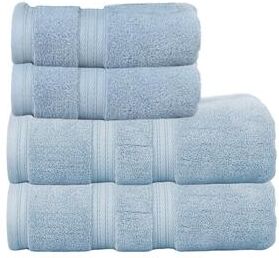 Home Weavers Inc Home Weavers Elegance Essentials 550GSM Cotton Zero Twist Super Absorbent Bath Towel Set of 4