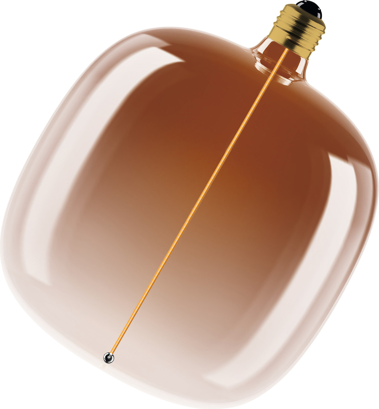 OSRAM Vintage 1906 Big Oval LED-lamp, Tea Brown, E27, Dimbare decoratieve lamp, Diameter: 18,7 cm