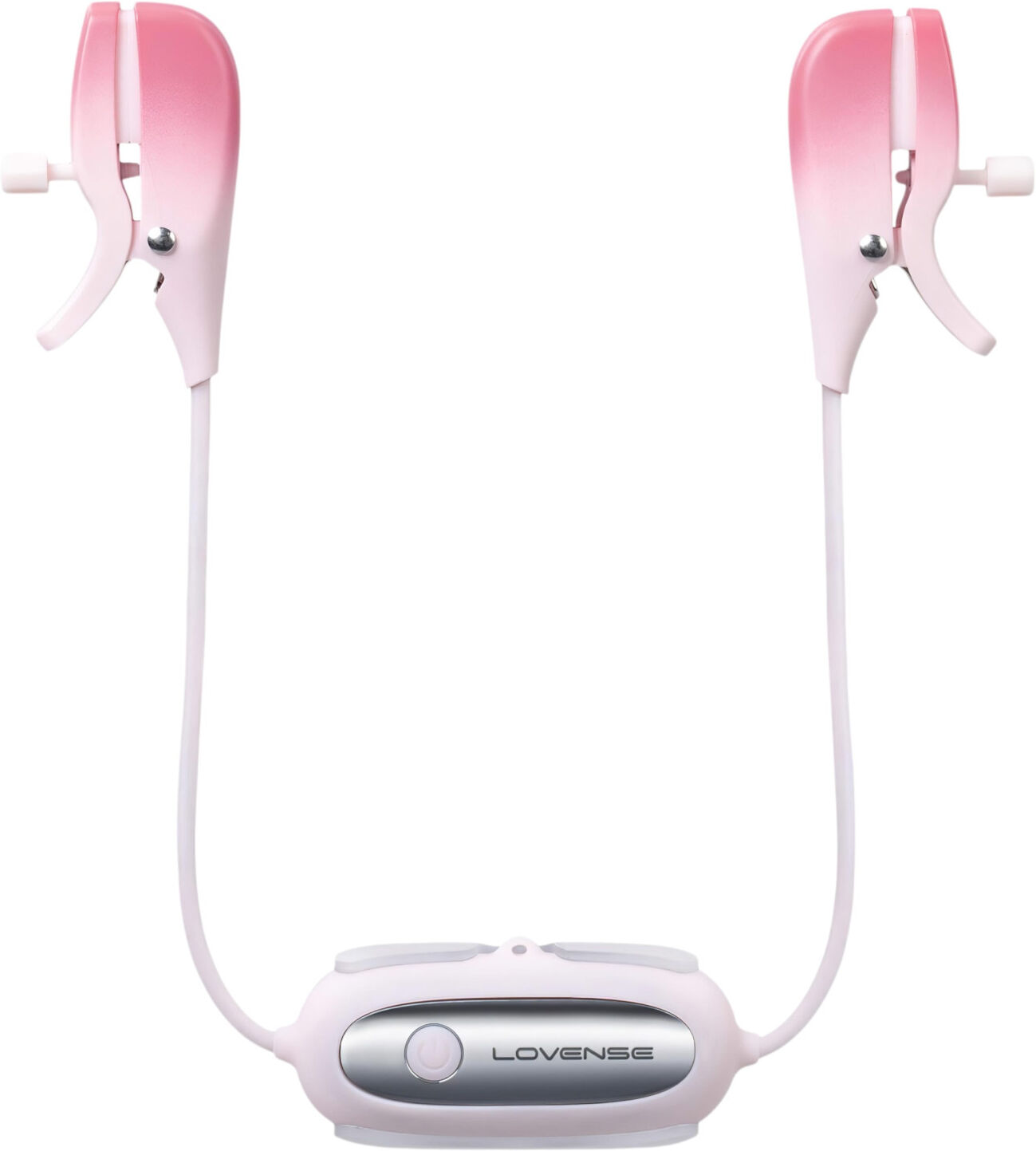 Lovense Gemini - App-Styret Vibrerende Brystvorteklemme (Pink)