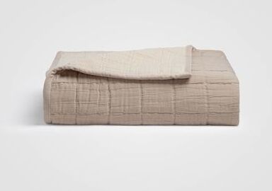 Crane Home Gray Quilted Bedspread