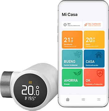 Válvula termostática - Cabezal Termostático Inteligente X Tado, Compatible con Alexa, Google Assistant y Apple Home, Blanco