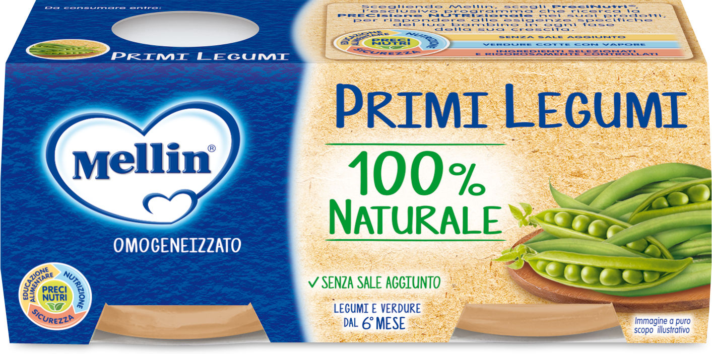 Mellin OMOGENEIZZATO Primi Legumi 2 X 80 G