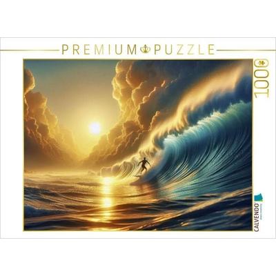 CALVENDO Puzzle Surfen ist eine Lebenseinstellung. | 1000 Teile Lege-Größe 64x48cm Foto-Puzzle für glückliche Stunden
