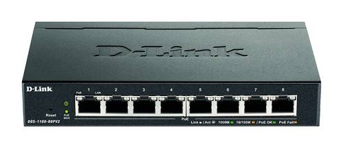 D-Link DGS-1100-08PV2/E DGS-1100-08PV2/E Netzwerk Switch RJ45 8 Port 16 GBit/s PoE-Funktion