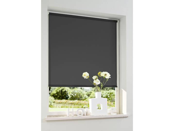 Rollo GOODPRODUCT Themse-Uni Gr. 5, grau (anthrazit), B:80cm H:150cm, Polyester, Rollos, Rollo, Bestseller, Rollo Fenster, Seitenzugrollo, Sonnenschutz