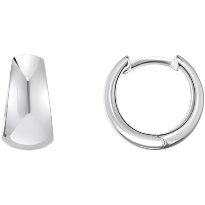 Paar Creolen THOMAS SABO "Schmuck Silber 925 Ohrringe Trapezform", silber (silberfarben), Ohrringe, Damen, Silber 925 (recycelt)