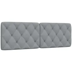 vidaXL Kopfteil-Kissen Hellgrau 160 cm Stoff