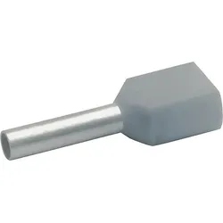 Klauke Zwillings-Aderendhülse 2x0,75qmm gr isol. 8708