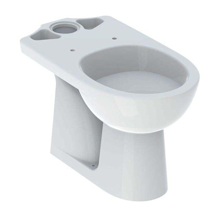 Geberit Renova Stand-Tiefspül-WC 203821600 für aufgesetzten AP-Spülkasten, Abgang vertikal, weiß KeraTect