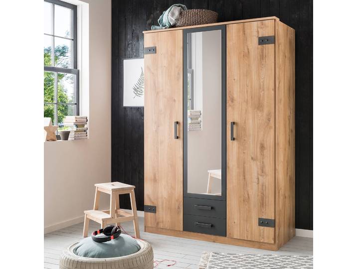 home24 Draaideurkast Cork 135cm bruin
