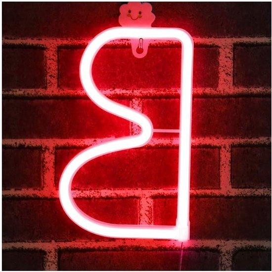 LED Letter Lamp Neon Teken Licht Rood voor Feest Decoratie en Kinderkamer