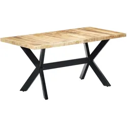 Helloshop26 - Esstisch für Wohn- und Esszimmer 160 cm massives unbehandeltes Mangoholz
