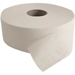 6x Toilettenpapier Großrolle 1-lagig "Recycling" Natur Breite 9 cm